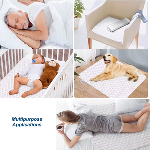 Bantalan kasur quilt tahan air, bantalan kasur inkontinensia dapat digunakan kembali untuk anak-anak, hewan peliharaan dan lansia - Product Image 4