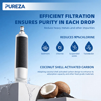 Filtro de Agua para Refrigerador PUREZA Z023, Repuesto para Whirlpool 4396510, EDR5RXD1, LC400V, WF-NLC240V, 46-9010