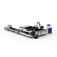 Machine de découpe laser à fibre CNC pour plaques et tubes 1500W pour tubes ronds, carrés, rectangulaires, elliptiques et tôles plates