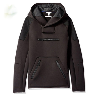 Chaqueta Typhoon para Hombre, Sudadera con Capucha de Neopreno, Interior Forrado de Felpa, Cortavientos, Impermeable, Sudadera Técnica Negra - Product Image 1