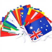 Drapeaux transfrontaliers personnalisés, drapeaux nationaux du sommet G20 pour décorations de bar, drapeaux en tissu polyester coloré à tenir à la main, grand drapeau