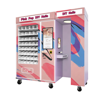Machine distributrice d'imprimantes à ongles DIY avec écran LED en verre trempé, options de paiement multiples, expédition automatique – Idéale pour les entreprises de beauté