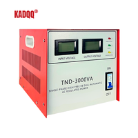 Régulateur de tension monophasé pour servomoteur TND-3KVA - Entrée 90-260V, Précision 3%, Technologie SVC à enroulement en cuivre avec écran LCD, Garantie 2 ans