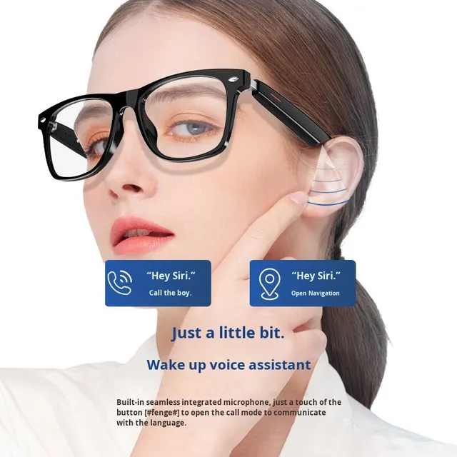 Smart Glasses Sunglasses Prescription Lenses Music Headphones for Listening Making Calls Smart Wearable