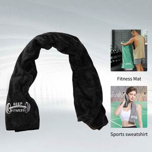 Serviette de sport pour adulte en microfibre tissée, séchage rapide, avec logo brodé, fermeture éclair, compressée, pour la plage - Product Image 4