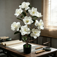 Centres de table de mariage en gros, arbre de magnolia artificiel, fleurs artificielles, arrangements floraux pour intérieur, extérieur, bureau, maison, hôtel, bar