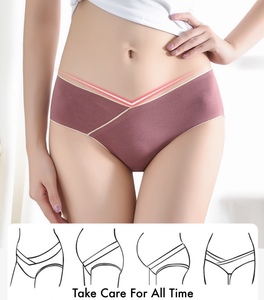 Culotte de maternité en coton taille basse sous-vêtement respirant pour les femmes enceintes soutien abdominal sans trace respectueux de la peau - Product Image 6
