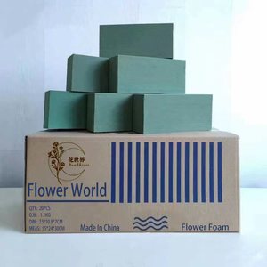 Mousse florale en mousse, bloc de mousse florale, Arrangement de fleurs, bloc d'argile, éponge <span class=keywords><strong>verte</strong></span> absorbante - Product Image 5