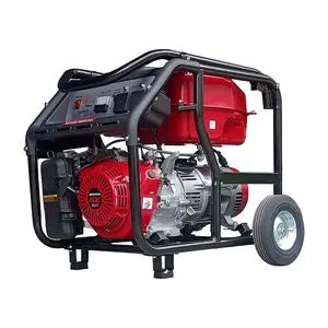 Alimentato da 5KW 5KVA 6.25KVA 220V 380V mini gruppo elettrogeno a benzina portatile super silenzioso