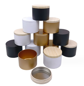 4oz 8oz 10oz <strong>Empty</strong> Round Gold Black Gift <strong>Custom</strong> Metal Container/Jar/box Candle <strong>Tins</strong> <strong>Can</strong> - Product Image 5