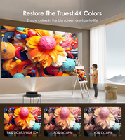 Proyector de Cine en Casa OEM A8 Android 14 Certificado por Google, HDR10+, 4K 1080p, Videoproyector, 2G APP TV, Compatible con Google Home
