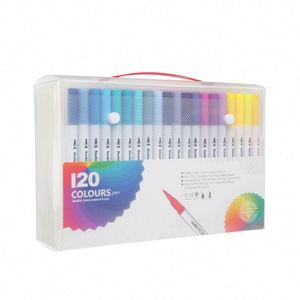 Juego de 120 Rotuladores de Doble Punta de Alta Calidad, Coloridos, con Puntas Finas y Suaves, para Dibujo de Acuarela, para Niños, para la Escuela - Product Image 2