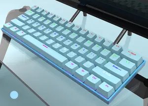 Teclado 60% mechanische Tastatur RGB-Beispiel Bietet kabel gebundene drahtlose ergonomische Mini-Gaming-Tastatur