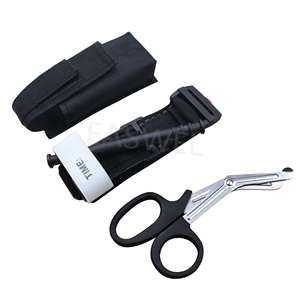 Général Garrot à une main Application Premiers soins + Ciseaux traumatiques + Pochette d'urgence Set - Product Image 3