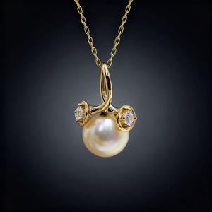 WENCHI 10294 Accesorios DIY para Perlas, Colgante de Plata S925 con Base Vacía Redonda de 11-13mm para Colgante de Oro/Plata, China - Product Image 2