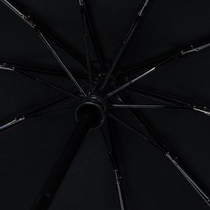 Parapluies promotionnels personnalisés à prix de gros, entièrement automatiques, minimalistes, imperméables, en polyester avec revêtement UV, à 3 plis et armatures métalliques - Product Image 6