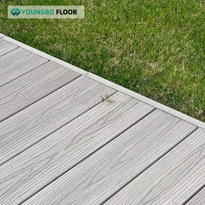 Planches de terrasse WPC co-extrudées de haute qualité, solides, anti-corrosion et antidérapantes pour l'extérieur, la cour, la villa, le jardin, le <span class=keywords><strong>parc</strong></span> - Product Image 3
