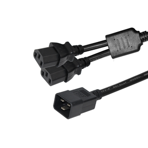 كابل تمديد PDU متين بطول 6 أقدام وسمك 16Awg، محول 15 أمبير بمنفذين C20 إلى C13 مزدوج، سلك طاقة على شكل Y - Product Image 4