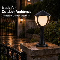 Mejor Precio, Antivaho, Brillo Ambiental Cálido 360 °   Portalámparas E27 con Luz Cálida para Postes de Puerta y Paredes de Jardín