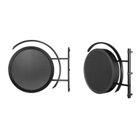 Écran LED circulaire pas cher, écran de signalisation avec logo, écran publicitaire LED rond double face pour la promotion de magasin ou de devanture de commerce