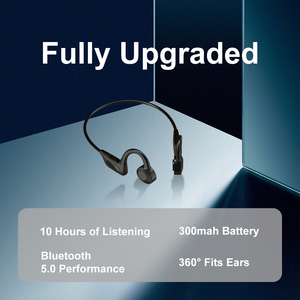 New BT 5.1 Bone-Conduction Headset With LED Battery Indicator Waterproof Hands-Free Design With <b>Microphone</b> Compatibility Free He - Product Image 5