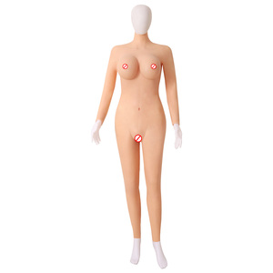 Silikon-Bodysuit für Crossdresser Realistischer Ganzkörperanzug Weicher Dehnbarer Femskin Brust- und Hüftverstärker OEM-Fabrik - Product Image 2