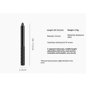 Supporto a ventosa per auto per action camera Insta360 ONE X4/X3, accessorio per fotocamera panoramica in lega di alluminio con staffa per tetto auto - Product Image 4