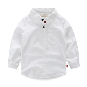 Vente en gros express de vêtements pour enfants, chemise unie pour garçon - Product Image 3