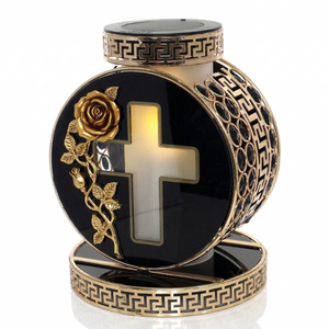 Linterna Solar LED <span class=keywords><strong>para</strong></span> Tumbas, Luz Conmemorativa <span class=keywords><strong>para</strong></span> <span class=keywords><strong>Cementerio</strong></span>, Diseño de Cruz Cristiana y Ángel, <span class=keywords><strong>para</strong></span> Decoración de Tumbas (OEM/ODM) - Product Image 1