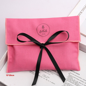 Recyclable Custom Logo Cotton Envelopes Pouch <b>Dust</b> <b>Bag</b> for Cosmetics Packing Cotton Envelopes <b>Bag</b> - Product Image 1