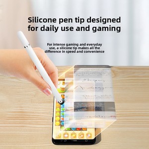 Lápiz Capacitivo <span class=keywords><strong>de</strong></span> Doble Punta con Punta <span class=keywords><strong>de</strong></span> Silicona, Lápiz Táctil <span class=keywords><strong>de</strong></span> Doble Uso para Edición <span class=keywords><strong>de</strong></span> Vídeos y <span class=keywords><strong>Fotos</strong></span>, Dibujo, Uso en Oficina, Modelo BT30 para Teléfono/Tableta - Product Image 4