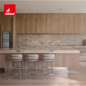 Set di Mobili da Cucina Alland in Legno Massello di Rovere Bianco, Stile Mediterraneo, per <span class=keywords><strong>Case</strong></span> di Lusso, Direttamente dalla Cina - Product Image 4