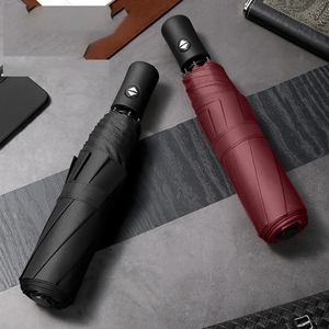 Wholesale Hot Sale Promotion Modern Automatic Pongee Three-Folding Foldable Customizable Gift Umbrellas Outdoor