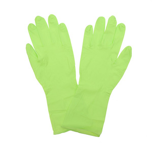 Along The Way Disposable Nitrile <b>Gloves</b> Green 12-Inch Stab-Resistant Non-Sterile Smooth One-Time Use - Product Image 1