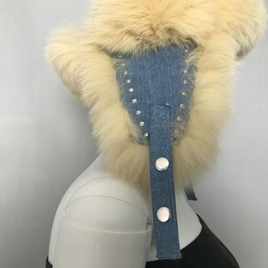 Unisex Tùy Chỉnh Chính Hãng <span class=keywords><strong>Fox</strong></span> <span class=keywords><strong>Fur</strong></span> <span class=keywords><strong>Hat</strong></span> Với Tai Nắp Bất Tự Nhiên Lông Máy Bay Ném Bom <span class=keywords><strong>Trapper</strong></span> Cap Nga Phụ Nữ Phi Công Mũ Da Thật Hàng Đầu - Product Image 5