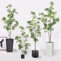 Grandes plantes artificielles en plastique pour intérieur/extérieur, arbres en bois vertébraqué, bonsaïs pour mariages, fêtes, Noël, Thanksgiving