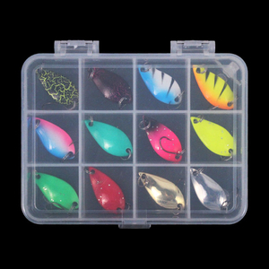 12pcs Spinners Fishing Lures Baits Spoon Type Colorful <strong>Small</strong> Dohna <strong>Fish</strong> Lures Ver Diferente Clases De Anzuelos - Product Image 2