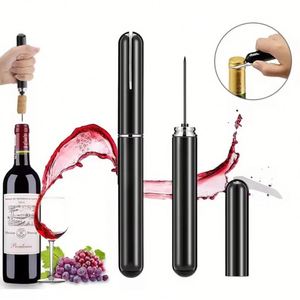 Abridor de Botellas de Vino 2 en 1 con Bomba de Aire, Diseño Moderno y Personalizado, en Forma de Bolígrafo, de Acero Inoxidable, Portátil y Ecológico, Superventas - Product Image 3