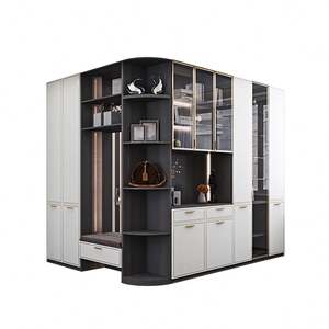 Buffet en bois de style ancien, de haute qualité, avec un grand espace de rangement, pour le salon, la maison ou l'hôtel, fabrication artisanale exquise - Product Image 1