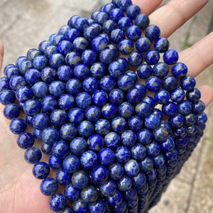 Perles de <span class=keywords><strong>Lapis</strong></span> <span class=keywords><strong>Lazuli</strong></span> Naturelles 8mm, Perles Rondes en <span class=keywords><strong>Pierre</strong></span> Naturelle à Puissance Curative pour la Fabrication de Bijoux, Boucles d'Oreilles, Colliers, Artisanat DIY - Product Image 3