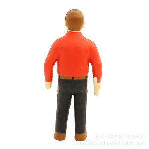 Pu Foam Repairman Figure High <b>Rebound</b> Stress Relief Toy Office Desk Decor Gift Unisex 14 Years Up - Product Image 3