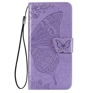 Fancy Butterfly Flip case for iPhone XR/X/12 Mini/13 Pro/14, Cellphone card slot phone case for iPhone 11/15 Promax