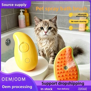 <span class=keywords><strong>Brosse</strong></span> de massage ultrasonique personnalisable pour animaux de compagnie, en silicone, pour le brossage des poils de chat, <span class=keywords><strong>brosse</strong></span> de bain douce pour chiens et chats, directement de l'usine - Product Image 5