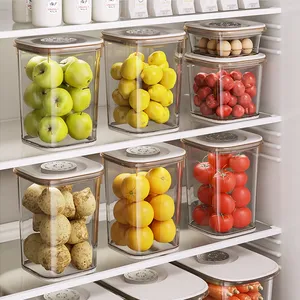 厨房塑料冰箱储物盒定时器保鲜盒带盖食品容器盒