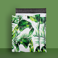 Nouvel arrivage personnalisé – Sacs d'expédition en polyéthylène 10x13 pouces à motif feuilles vertes pour l'envoi de vêtements d'été – Prêts à l'emploi (RTS)