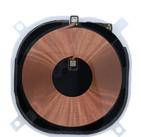 Bobine de puce de charge sans fil NFC avec nappe de bouton d'alimentation et de volume pour iPhone XS 11 12 12 Pro Max 13 13 14 15 16 16 Pro Max