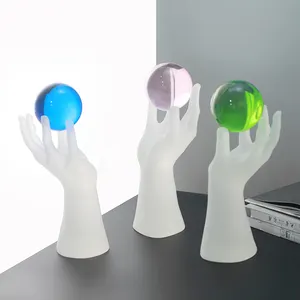 Beautiful abstract hand shape sculpture home table decoration