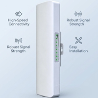 Pont sans fil extérieur CPE de qualité industrielle 2,4 GHz 300 Mbps point à point, antenne Wi-Fi longue portée pour la surveillance de sécurité