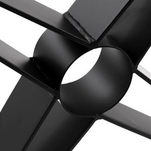 Pieds de meubles en acier inoxydable robustes à monter soi-même pour banc et table basse, noirs, pour usage hospitalier et en cuisine - Product Image 5