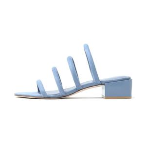 Design personalizzato <span class=keywords><strong>blu</strong></span> Eco Friendly Open Toe sandali con tacco alto pantofole per scarpe casual <span class=keywords><strong>da</strong></span> <span class=keywords><strong>donna</strong></span> scarpe <span class=keywords><strong>da</strong></span> passeggio <span class=keywords><strong>da</strong></span> <span class=keywords><strong>donna</strong></span> - Product Image 2